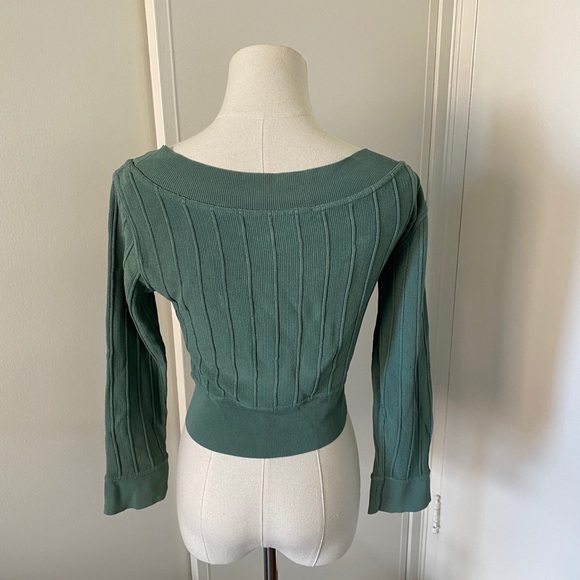 Alaïa sage green sweater top - Picture 2 of 4